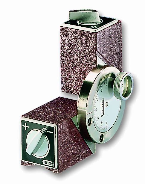 Prism-shaped Swivel with Permanent Magnets and Anglescale-MS08503